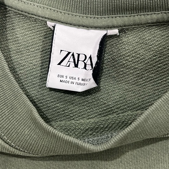 Zara Green Crewneck Sweatshirt - Picture 4 of 4